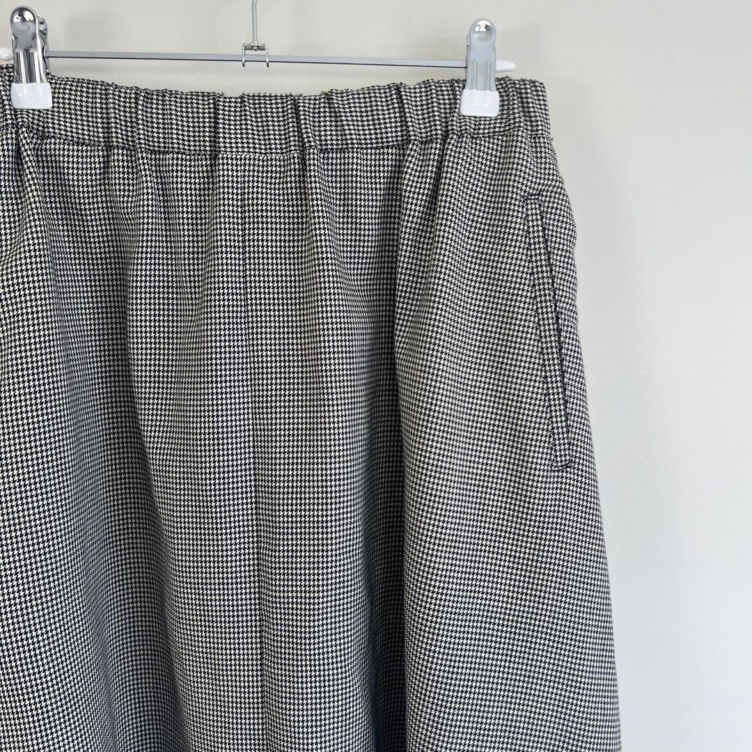 ブラックコムデギャルソン ウール チェック サルエル パンツ　XSサイズ　千鳥柄