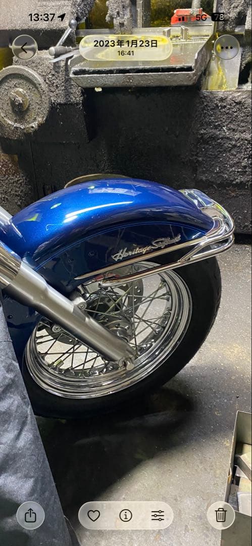 ハーレーヘリテイジ用　フロント&リア　フェンダーレール