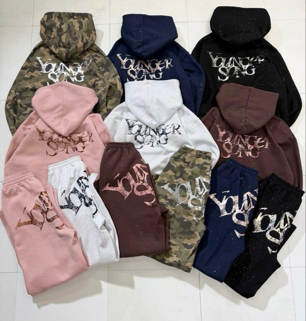 younger__song セットアップのトップス　Sサイズ 迷彩柄 ラメ未開封