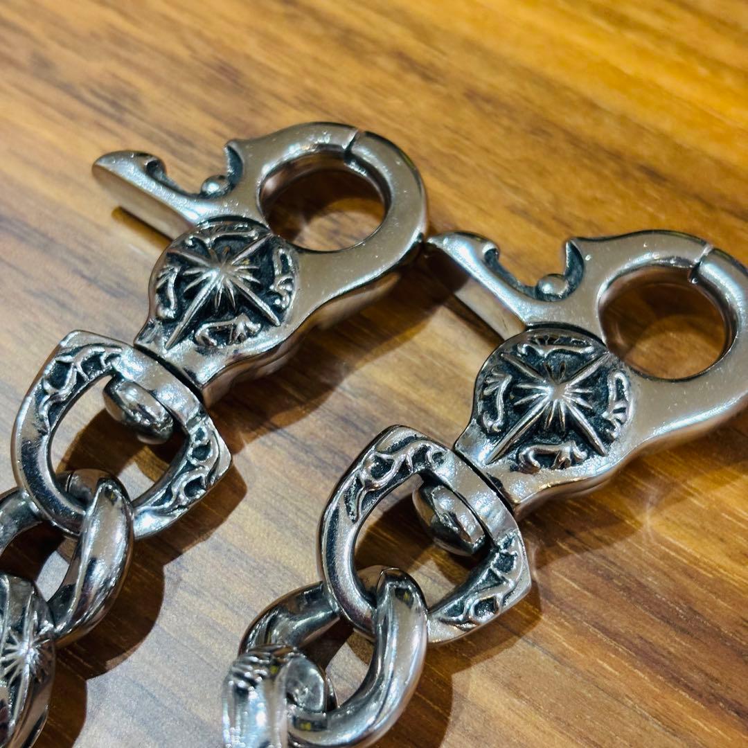 SAAD ウォレットチェーン　SUS 316L 財布チェーン　太陽神