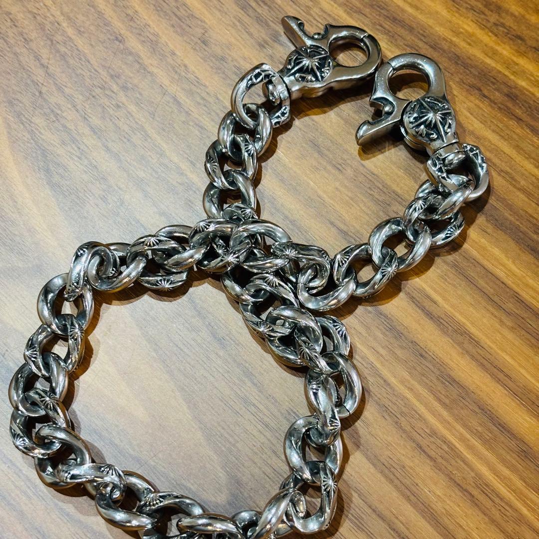 SAAD ウォレットチェーン　SUS 316L 財布チェーン　太陽神