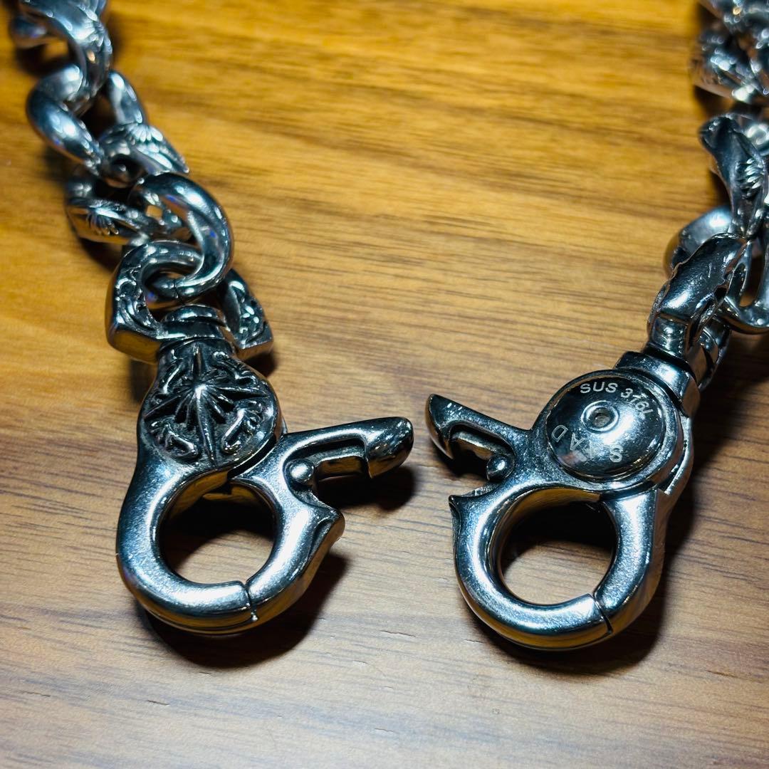 SAAD ウォレットチェーン　SUS 316L 財布チェーン　太陽神