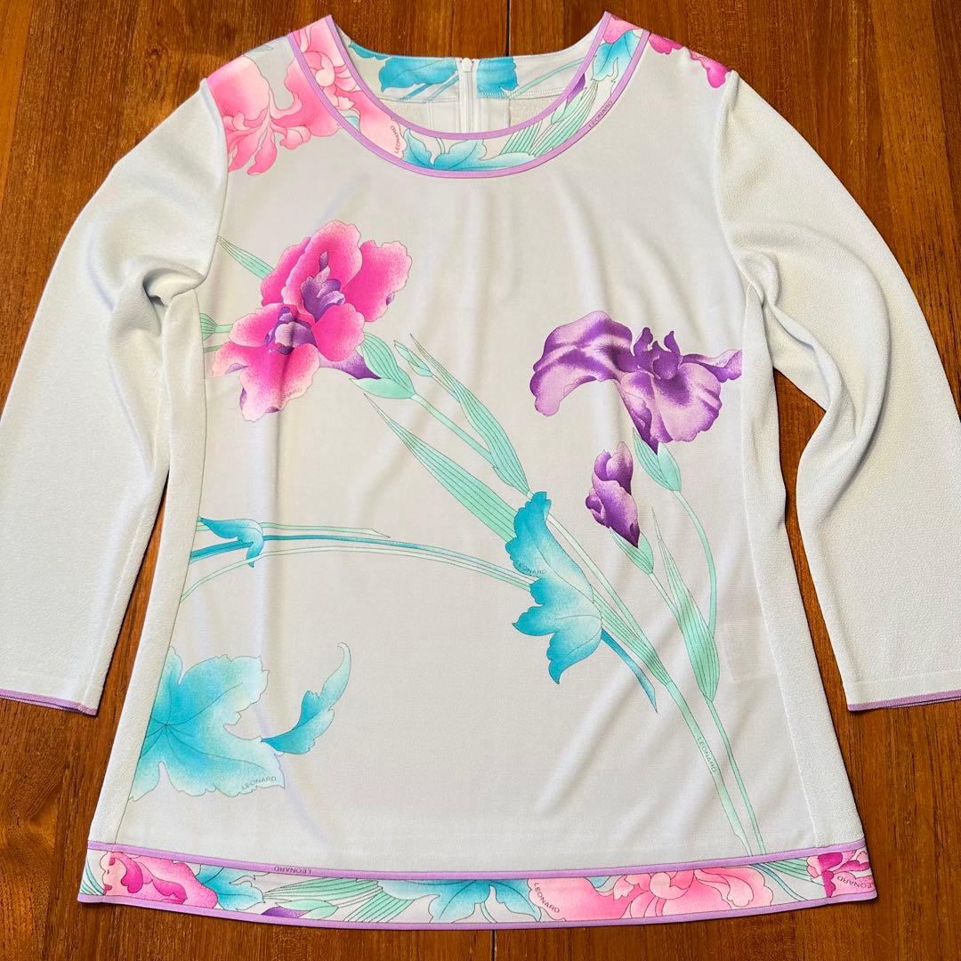 LEONARD FASHION 花柄長袖トップス サイズ38