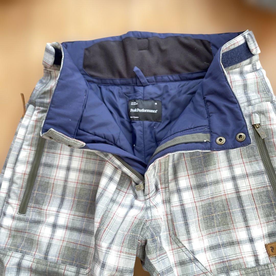 【美品】Peak Performanceスキーウェア上下 男性用Mサイズ