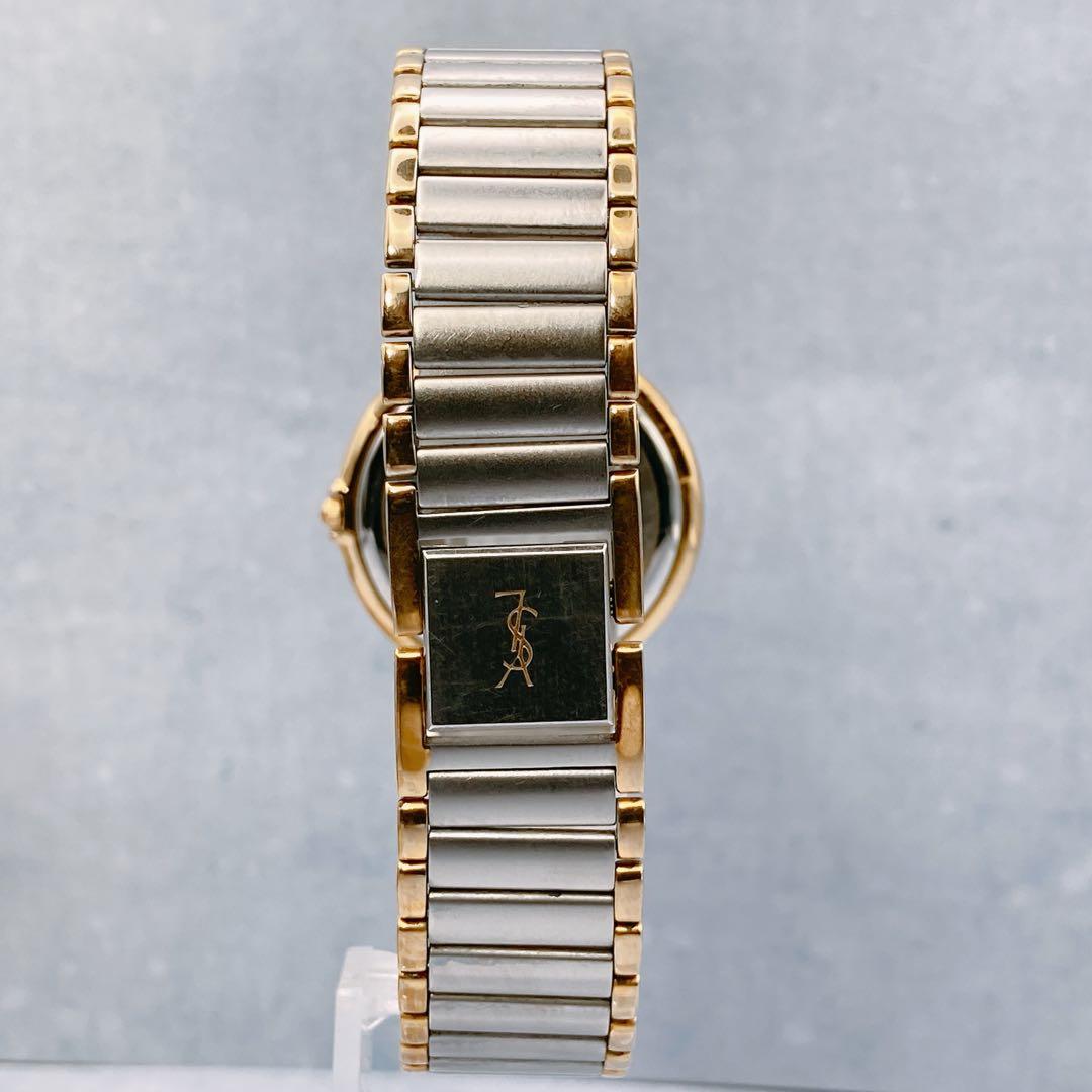 稼動品✨YSLサンローラン レディース 腕時計 コンビベルト シルバー人気モデル