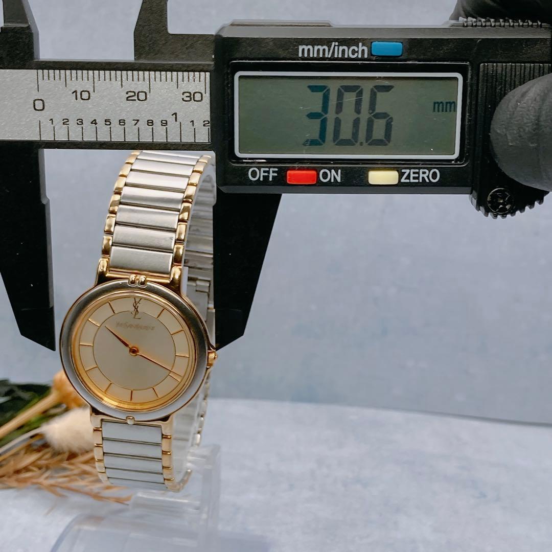 稼動品✨YSLサンローラン レディース 腕時計 コンビベルト シルバー人気モデル