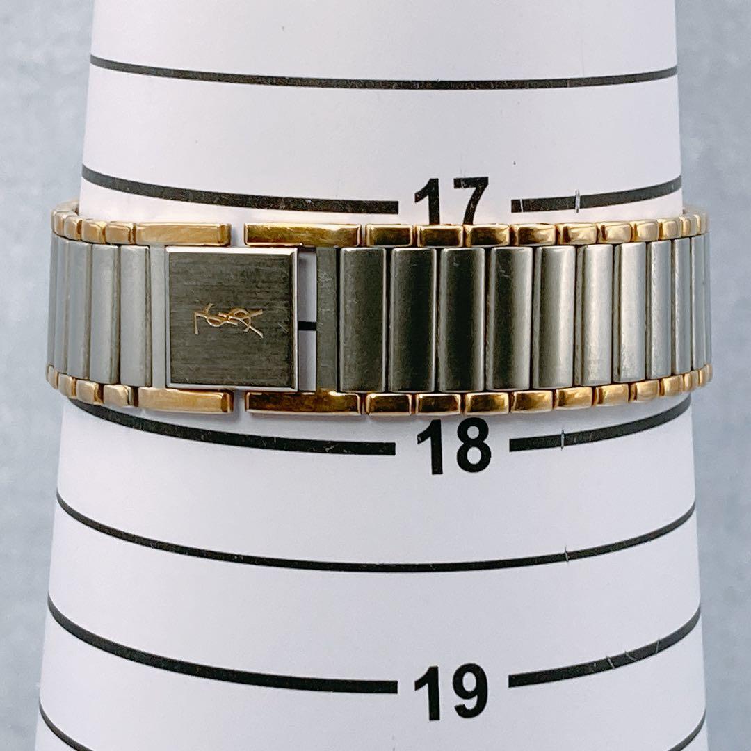 稼動品✨YSLサンローラン レディース 腕時計 コンビベルト シルバー人気モデル