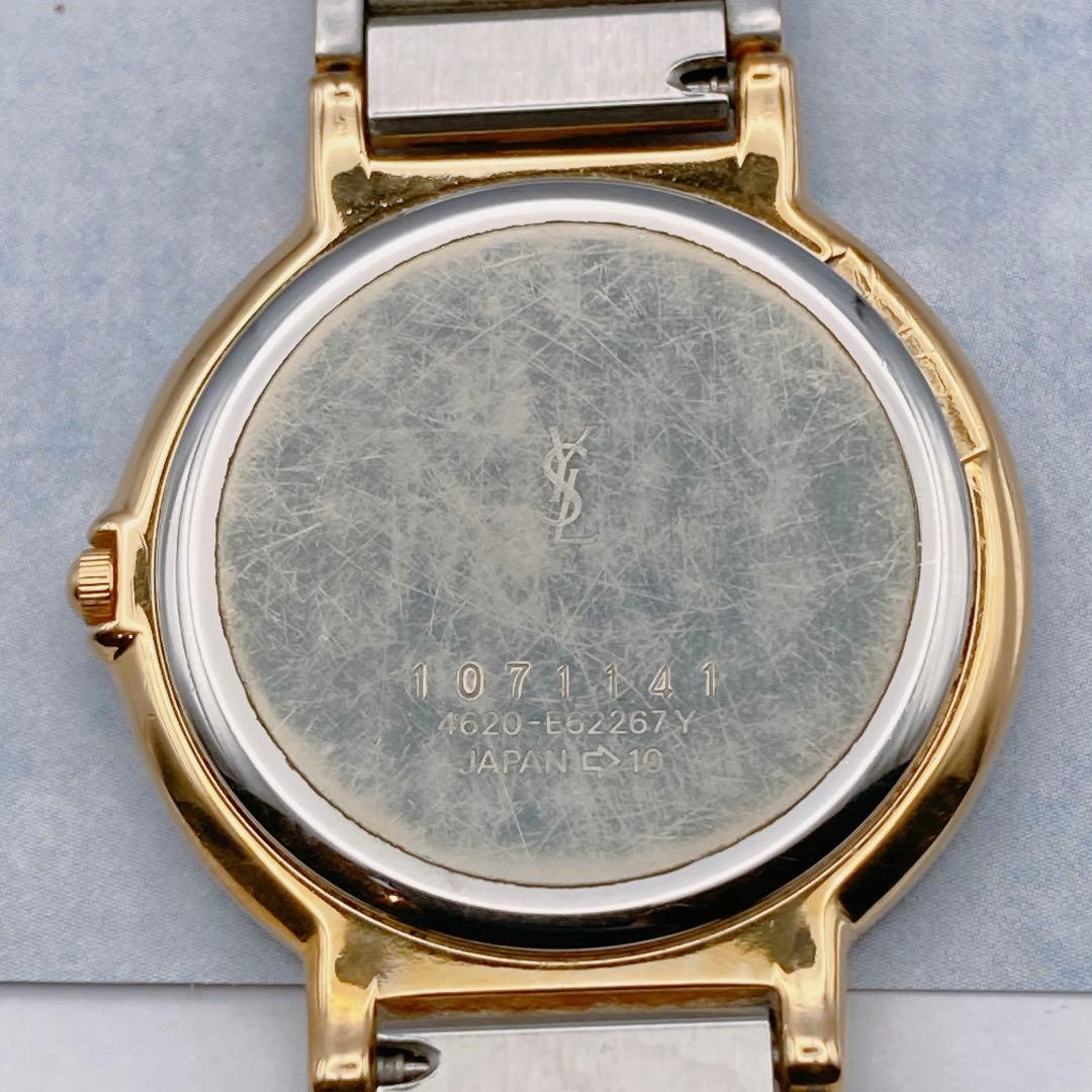 稼動品✨YSLサンローラン レディース 腕時計 コンビベルト シルバー人気モデル