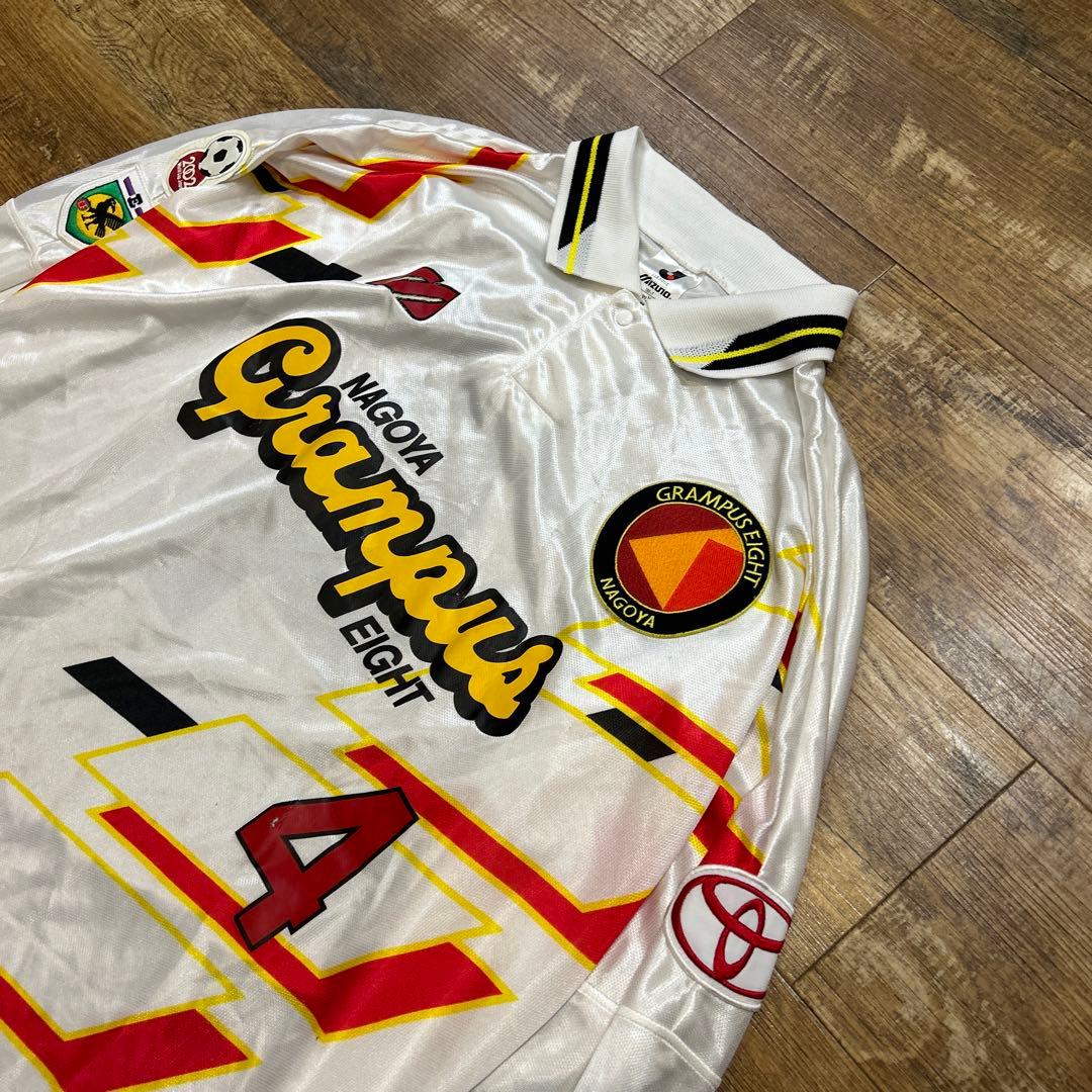 4 飯島寿久 名古屋グランパス アウェイ ユニフォーム 長袖