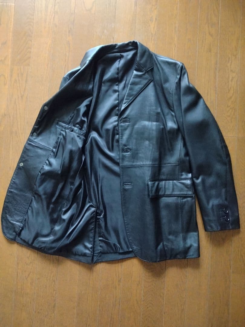 MEN'S BIGI レザーテーラードジャケット