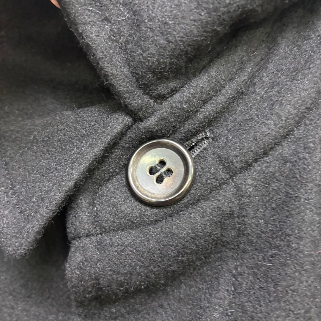 希少　COMME des GARCONS ブラック ウールピーコート　美品
