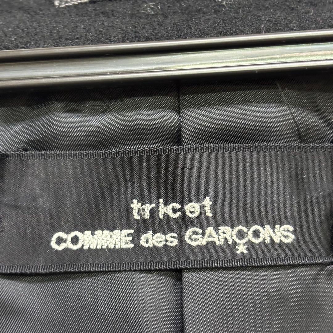 希少　COMME des GARCONS ブラック ウールピーコート　美品