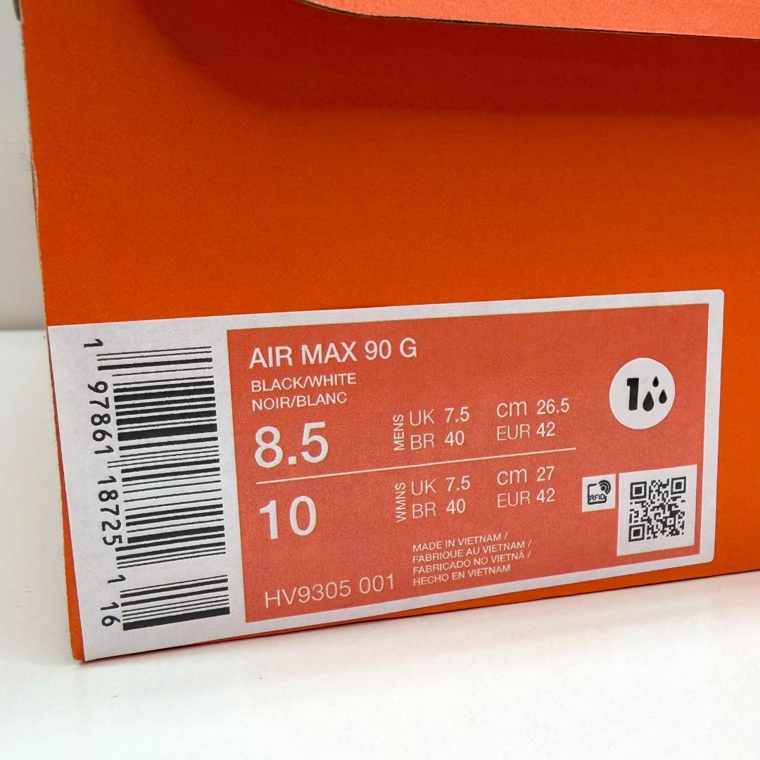 【美品】ナイキ エアマックス90 ゴルフ \"ブラック／ホワイト\"