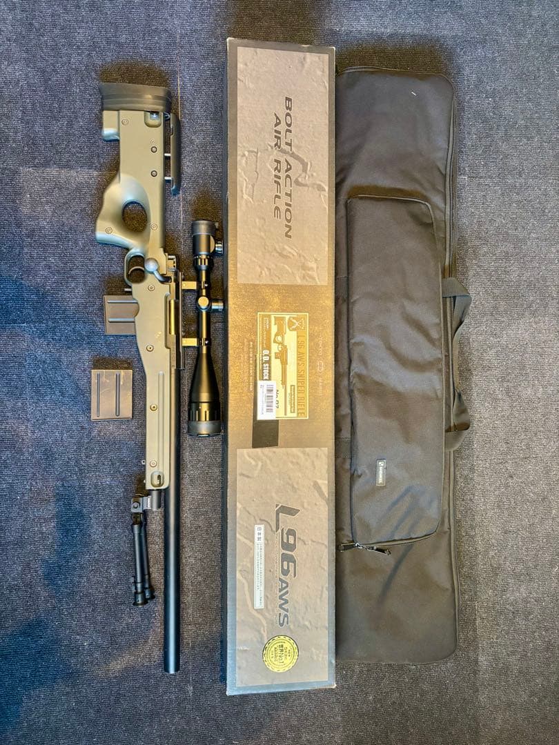 東京マルイ　L96 AWS エアコッキングライフル 付属品色々