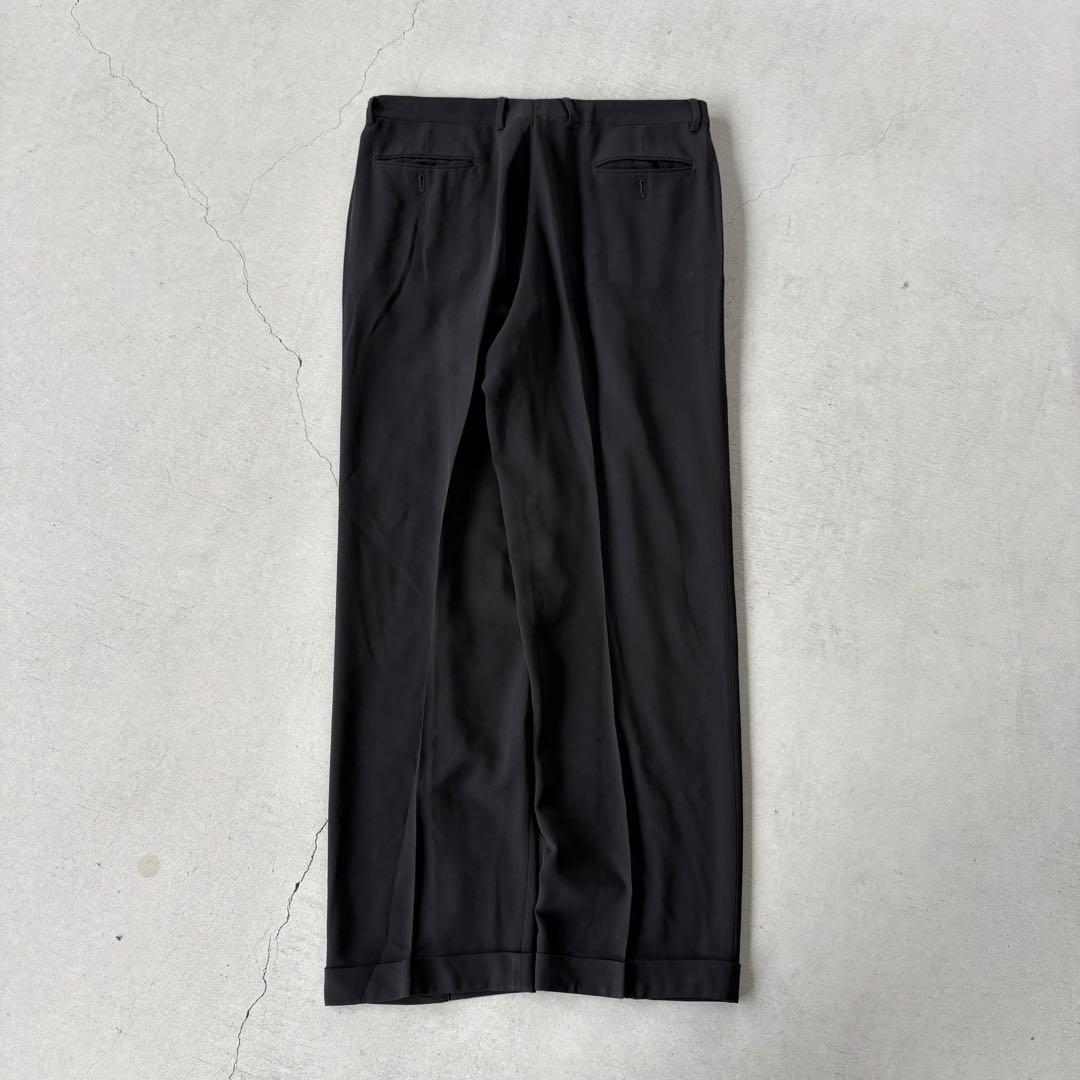パンツ 90s ARMANI COLLEZIONI wide slacks black
