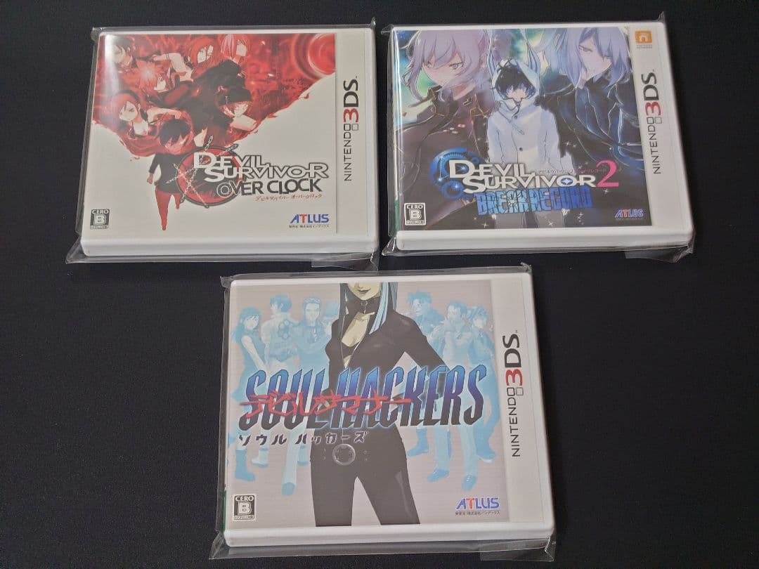 美品☆デビルサバイバー1＆2＋デビルサマナー ソウルハッカーズ☆3DS