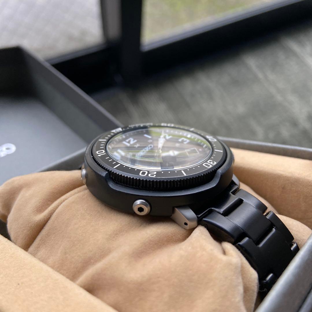 SEIKOプロスペックス ソーラー ダイバー　V157 ブラック 腕時計
