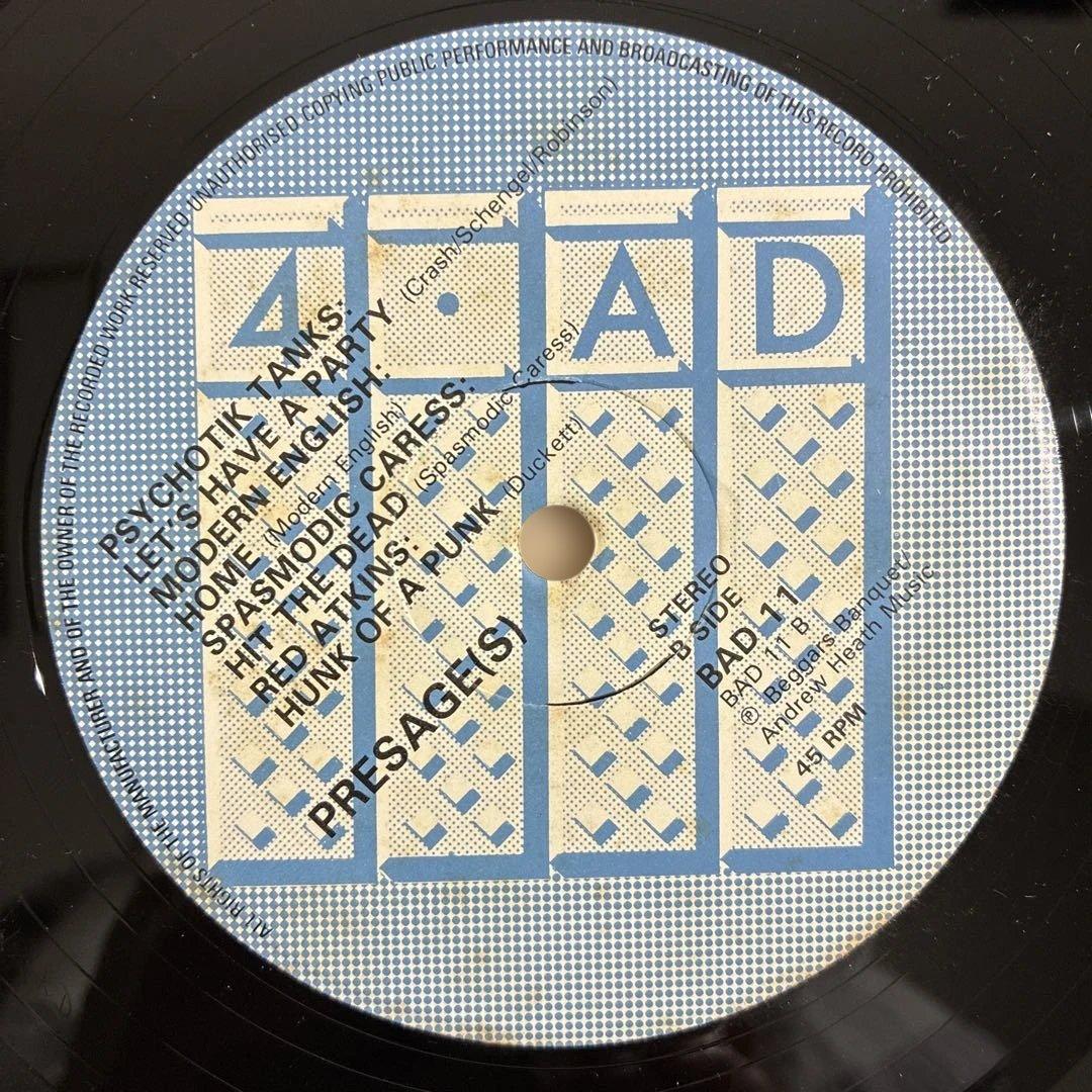 PRESAGE(S) 4AD V.A. 輸入12inchレコード　1980年