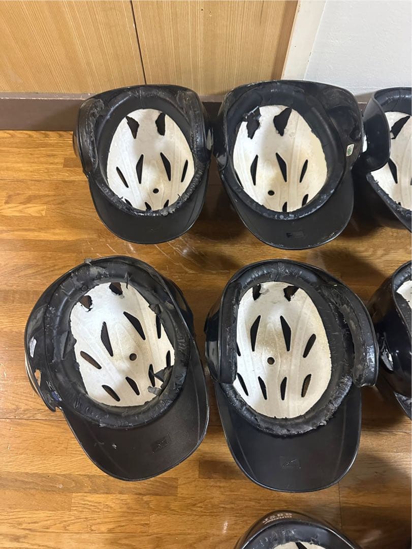 軟式用ヘルメット 11個セット 黒