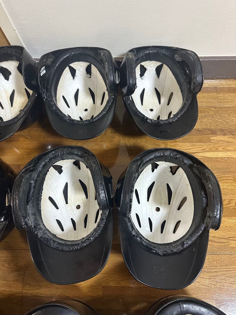 軟式用ヘルメット 11個セット 黒