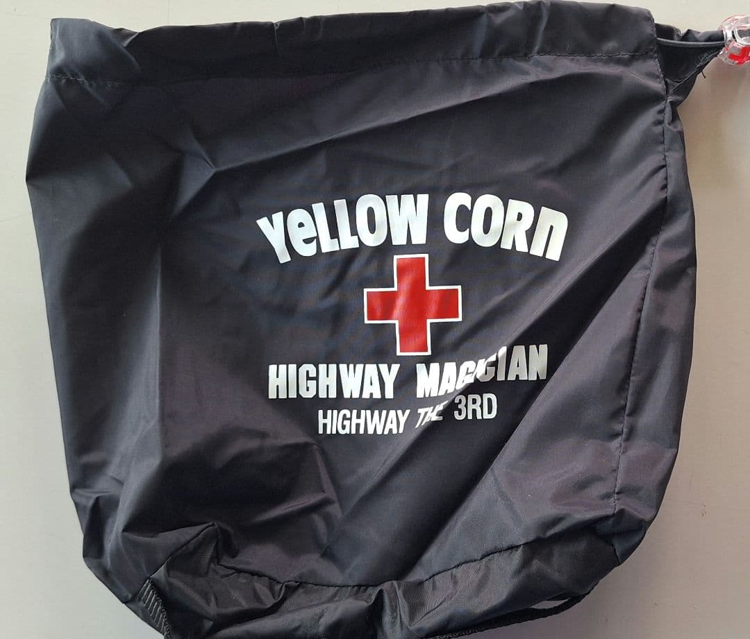 イエローコーン　バイク用雨具 レインウェア上下セット　袋付