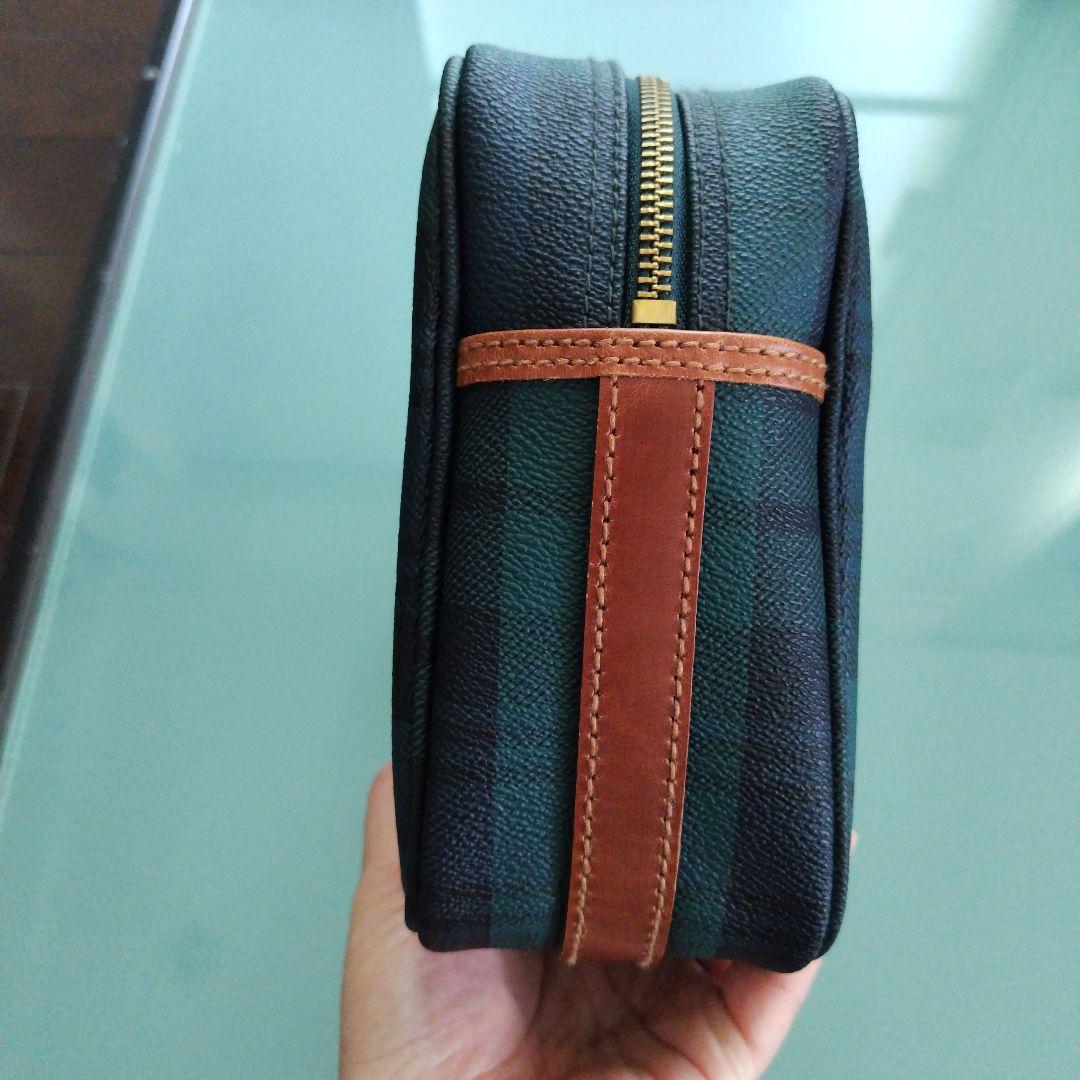 未使用タグ付き美品です！正規品ポロラルフローレン チェック クラッチバッグ