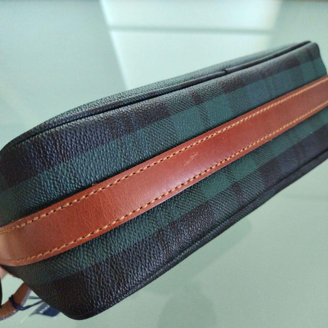 未使用タグ付き美品です！正規品ポロラルフローレン チェック クラッチバッグ