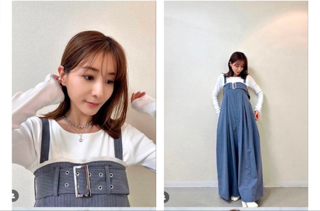 MaisonSpecialストライプベアオールインワン