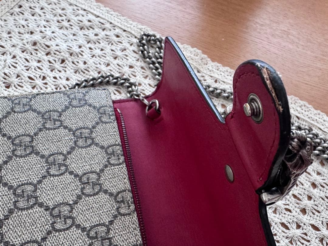 【Gucci ディオニュソス】GG 柄 チェーン ショルダーバッグ