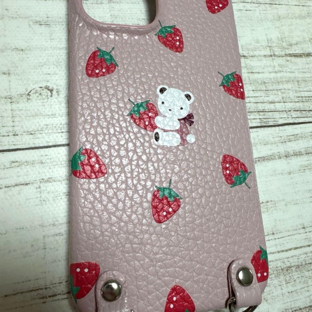 [美品]ファミリア 限定 いちご iPhone13mini