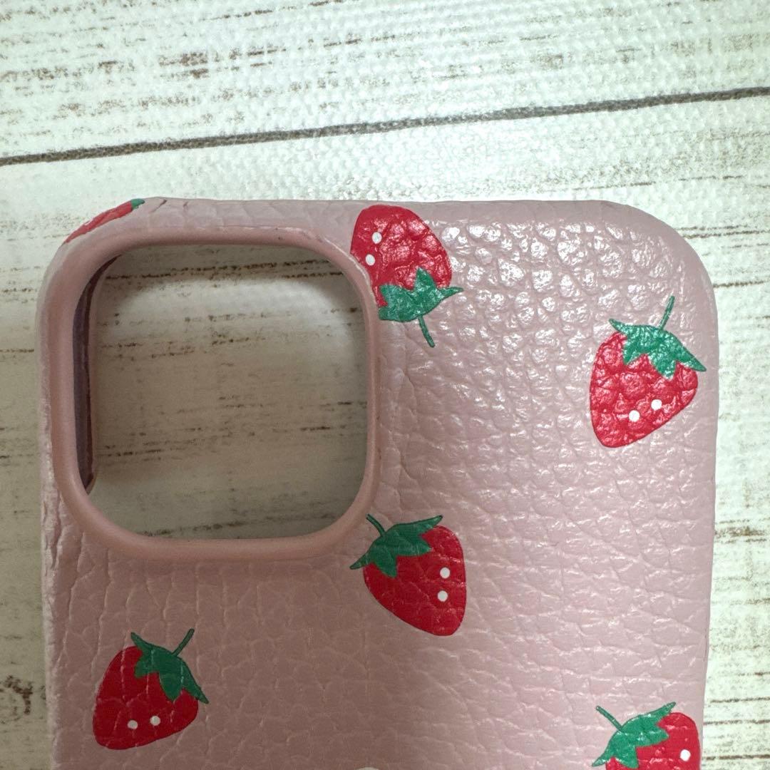 [美品]ファミリア 限定 いちご iPhone13mini