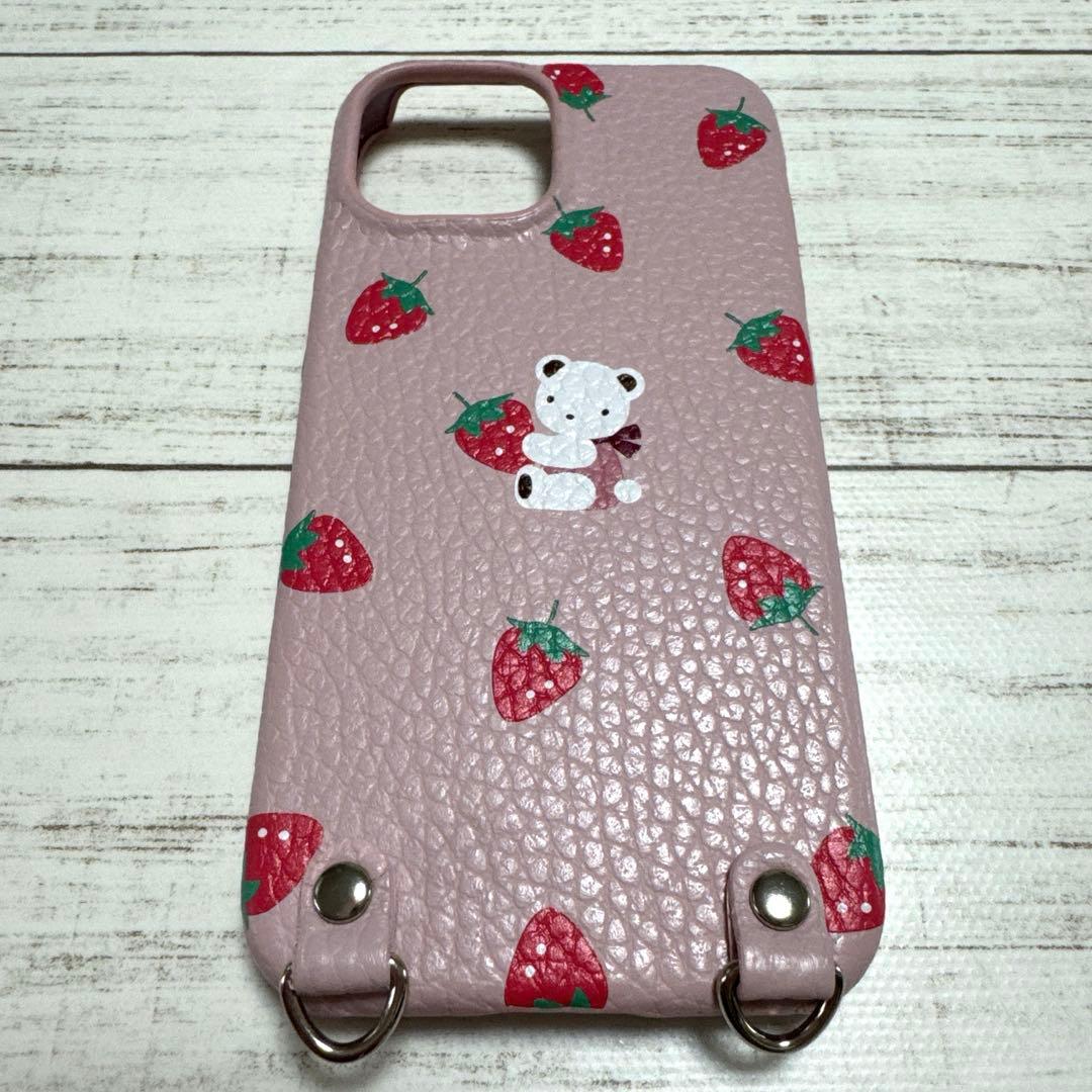 [美品]ファミリア 限定 いちご iPhone13mini