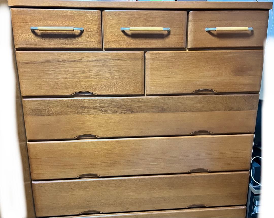 もぐ✳️9/20まで出品✳️★美品★ ニトリ　ハイチェスト　タンス　120cm