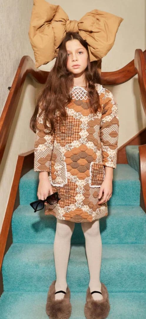 ワンピース FISH & KIDS PATCHWORK DRESS 4-5y