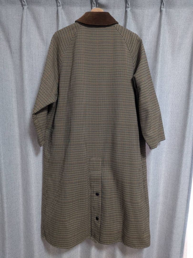 Barbour チェック柄ロングコート