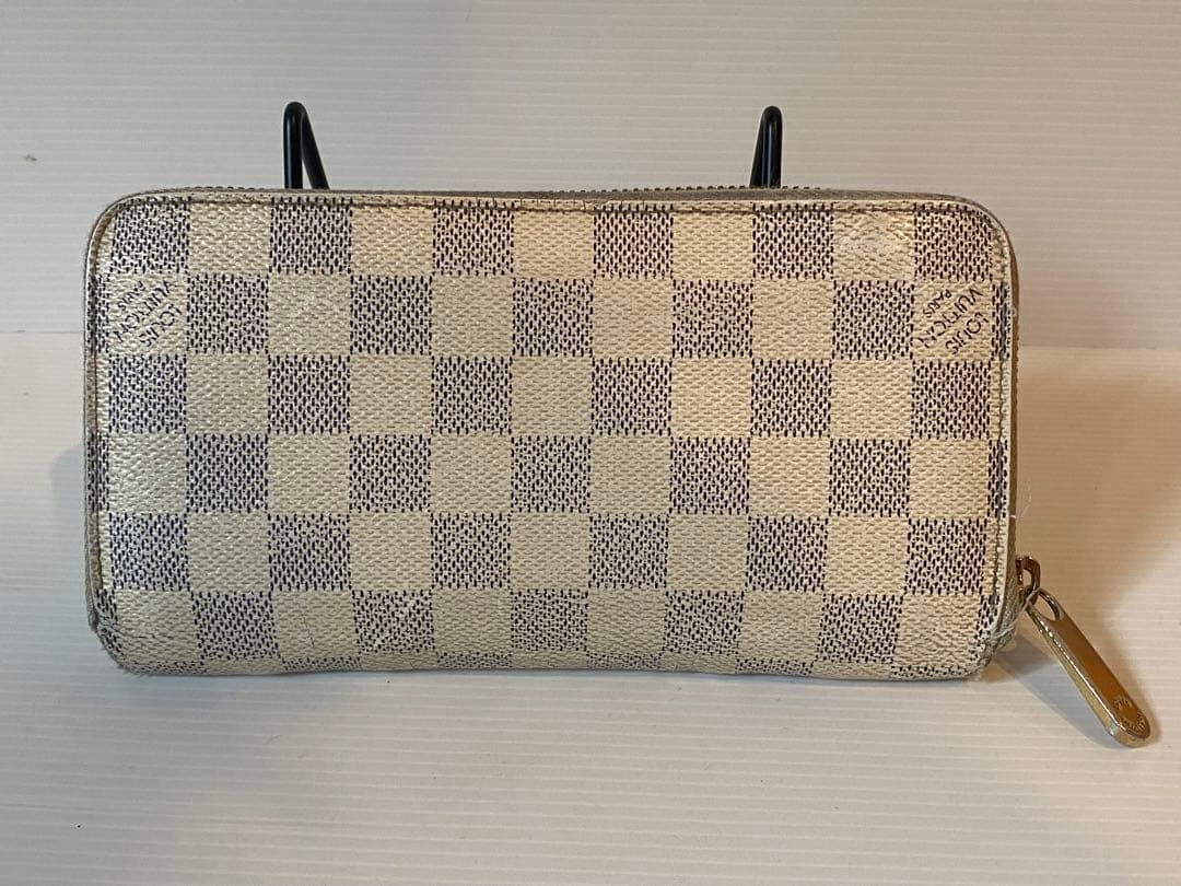 ヴィトン 財布 ジッピー アズール ダミエ ラウンドファスナー 長財布