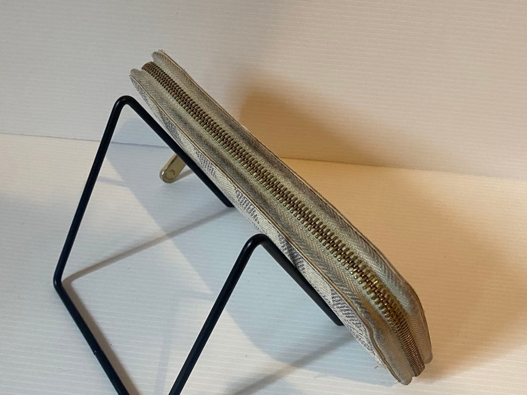 ヴィトン 財布 ジッピー アズール ダミエ ラウンドファスナー 長財布