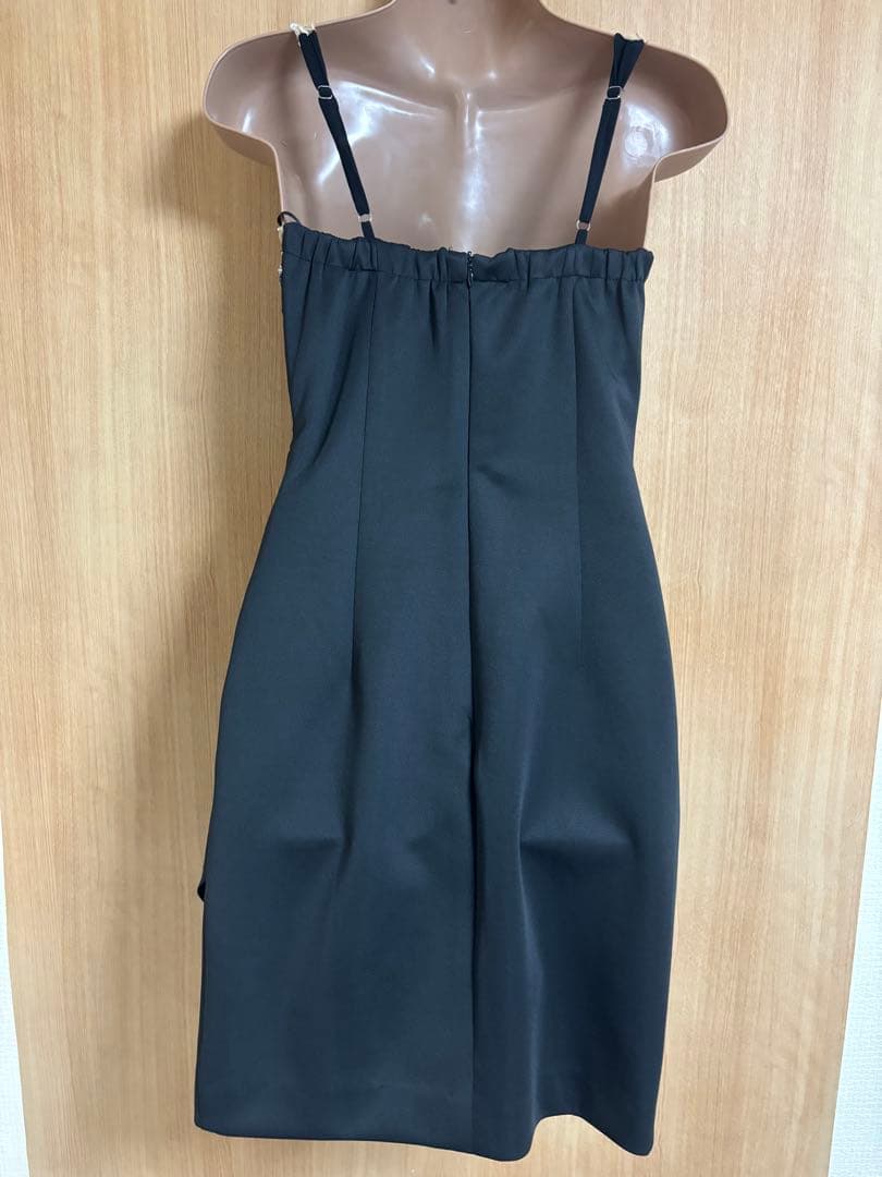 35812＊IRMA＊ウエストカットクロスドレスbkM