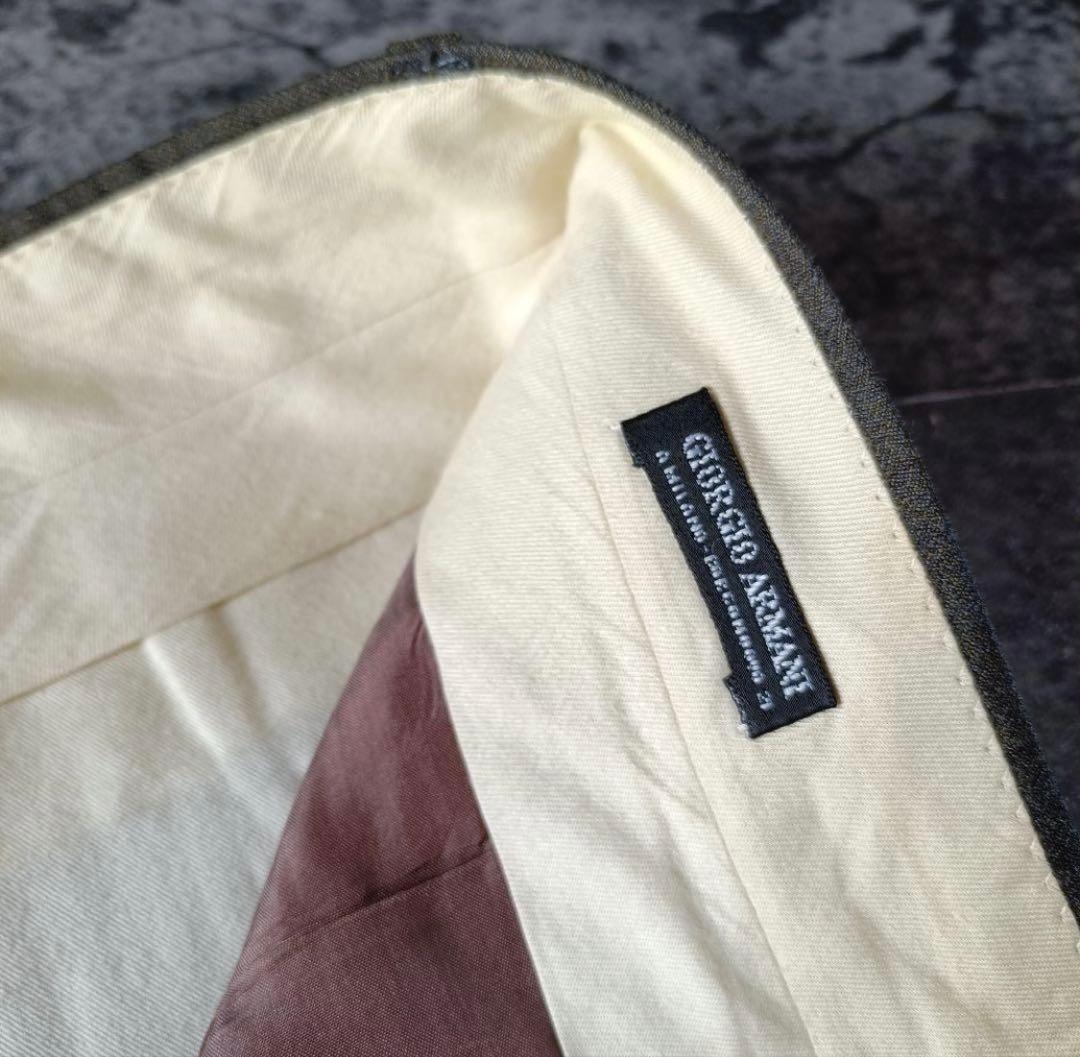 超圧倒的生地感！90s GIORGIO ARMANI ウールカシミヤ　スラックス