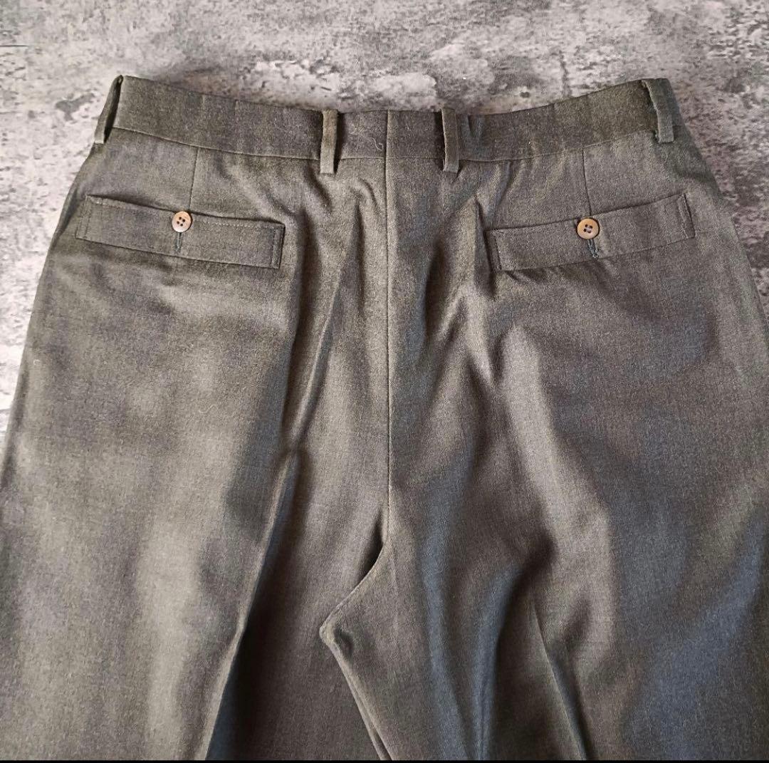 超圧倒的生地感！90s GIORGIO ARMANI ウールカシミヤ　スラックス