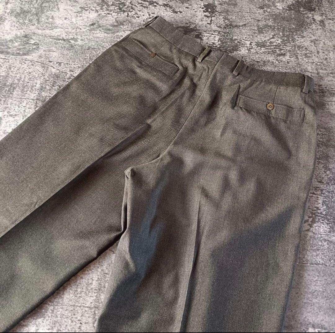 超圧倒的生地感！90s GIORGIO ARMANI ウールカシミヤ　スラックス