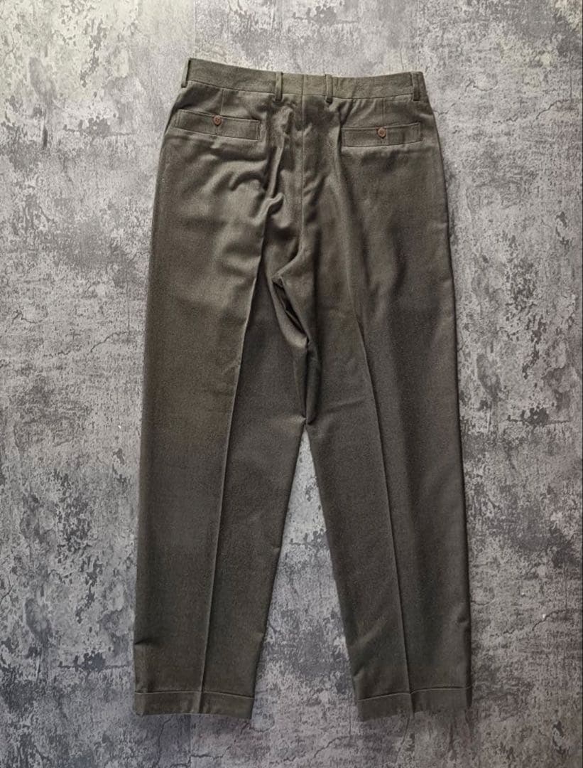 超圧倒的生地感！90s GIORGIO ARMANI ウールカシミヤ　スラックス