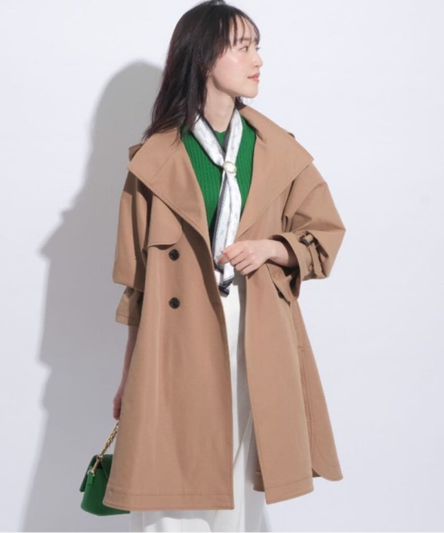 【新品】ジャスグリッティーレディAライントレンチ　キャメル　M