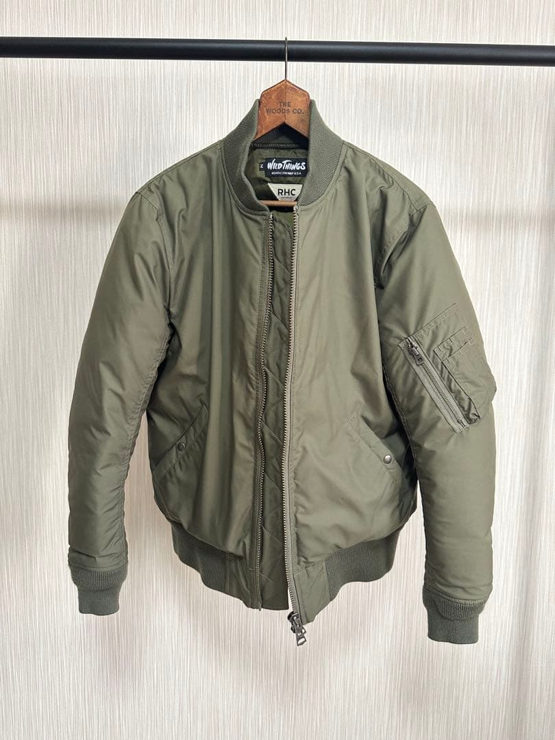 【RHC】WILD THINGS MA-1 フライトジャケット オリーブ