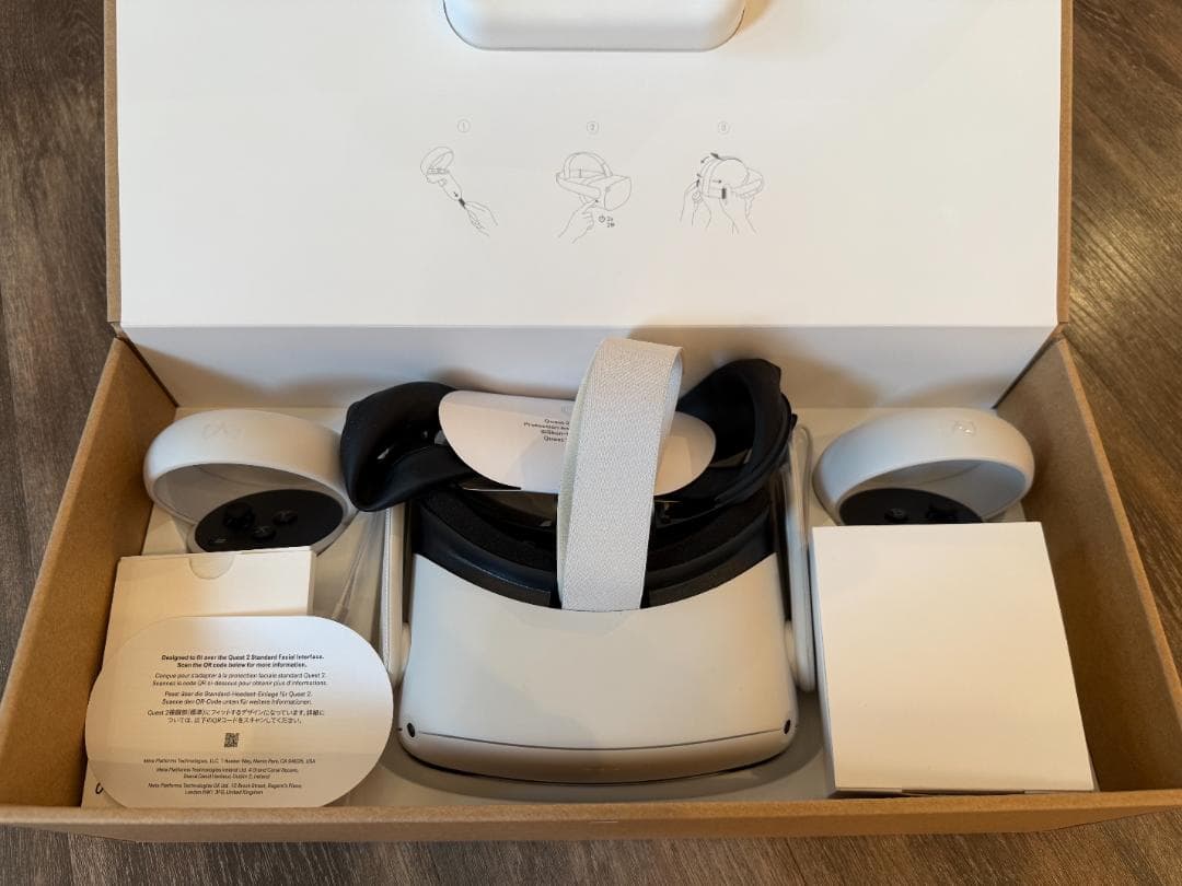 Quest2（メタクエスト2）128GBオールインワンVRヘッドセット