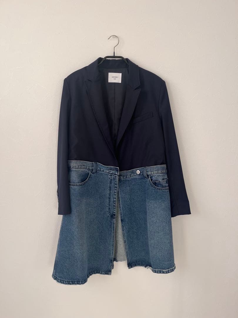 M*i様 【美品】Ameri vintage デニムドッキングジャケット　ネイビ