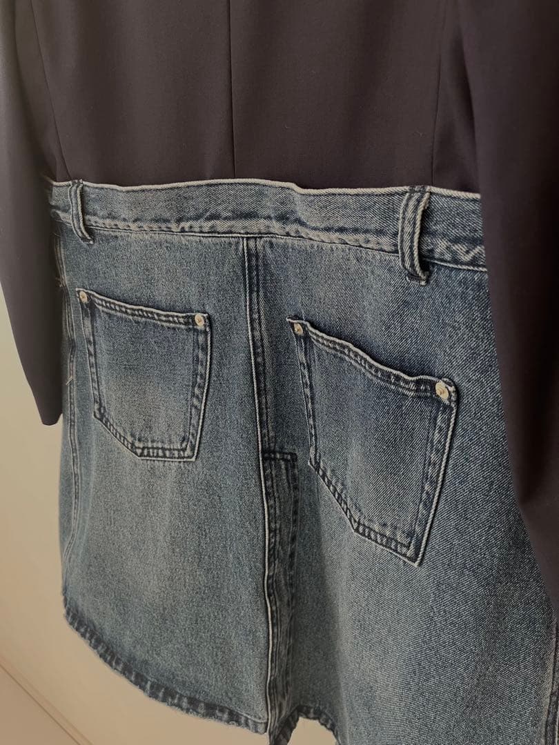 M*i様 【美品】Ameri vintage デニムドッキングジャケット　ネイビ