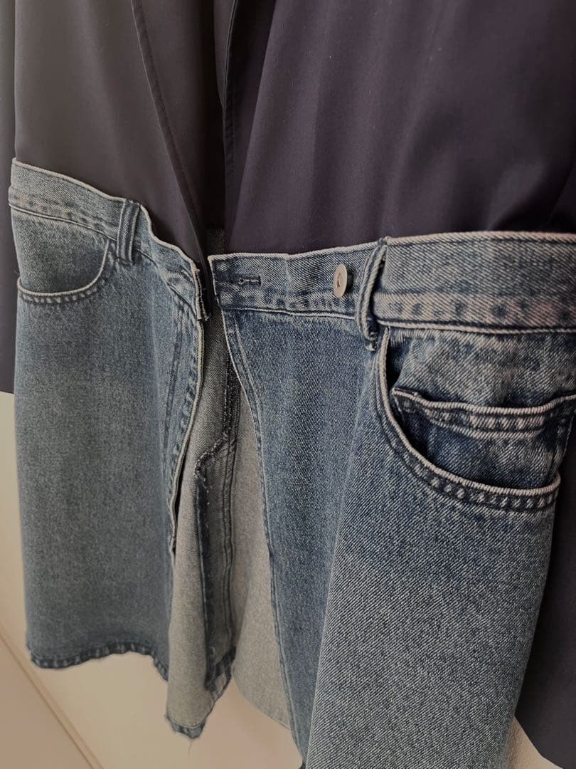 M*i様 【美品】Ameri vintage デニムドッキングジャケット　ネイビ