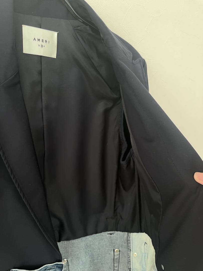 M*i様 【美品】Ameri vintage デニムドッキングジャケット　ネイビ