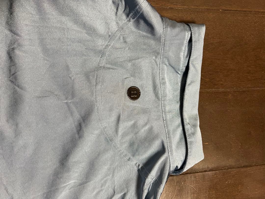 BRIEFING ライトブルーポロシャツ